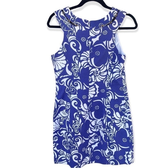 Lilly Pulitzer Blue and White Midi Dress - Picture 2 of 6
